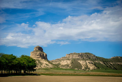 Scenic view of mountain against sky