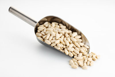 Close-up of pasta against white background