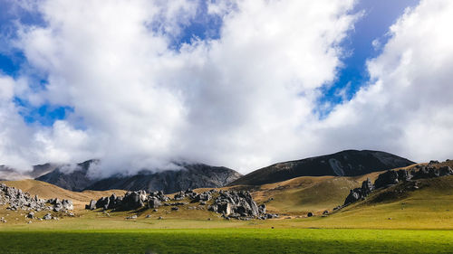 Panoramic view of landscape against sky