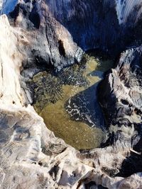 View of rocks in water