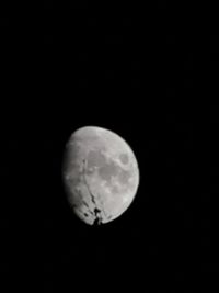 Close-up of moon against black sky