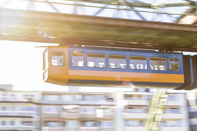 Close-up of train