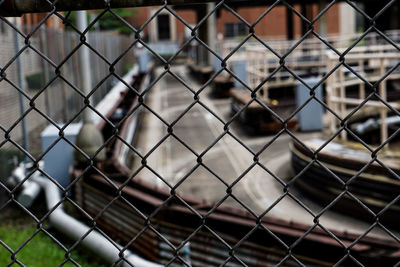 Close-up of chainlink fence