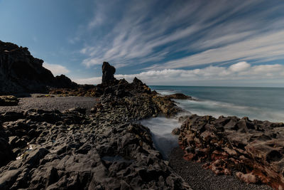 Scenic view of sea against sky