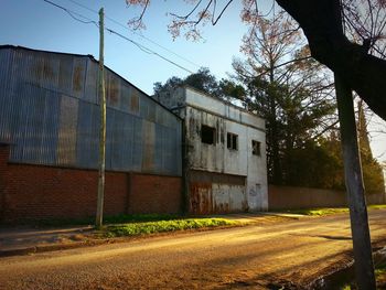 Factory against sky