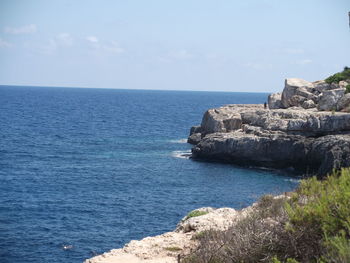 Scenic view of sea against sky