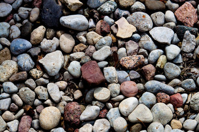 Full frame shot of pebbles