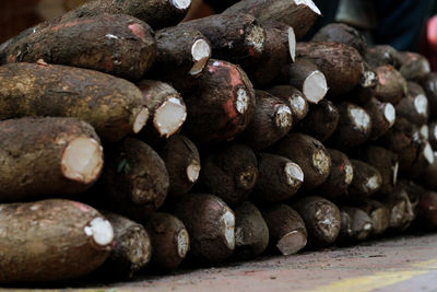 Full frame shot of firewood
