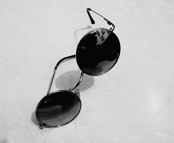 High angle view of sunglasses on table