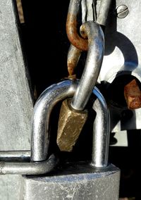 Close-up of metal chain