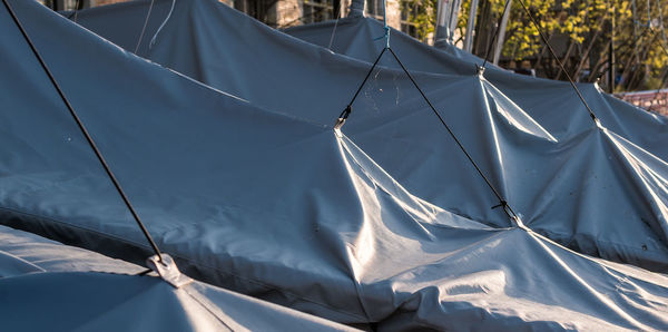 Close-up of tent