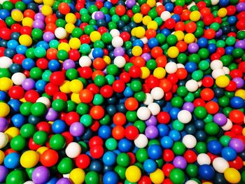 Full frame shot of multi colored balls