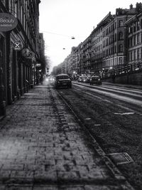 View of city street