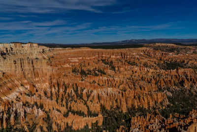 Scenic view of rocky mountains against sky