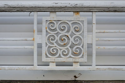 Full frame shot of window on wall