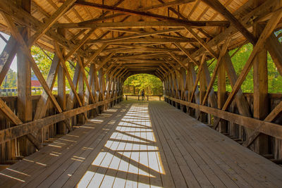 View of covered bridge