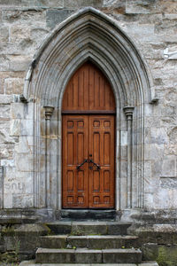 Close-up of closed door