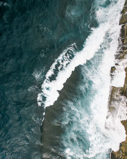 Scenic view of waterfall