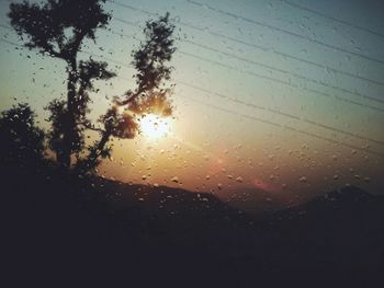Scenic view of sky at sunset