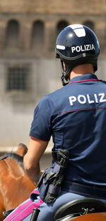 Police man on horse