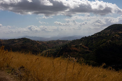 Scenic view of landscape against sky