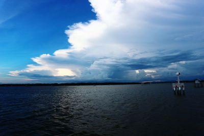 Scenic view of sea against sky