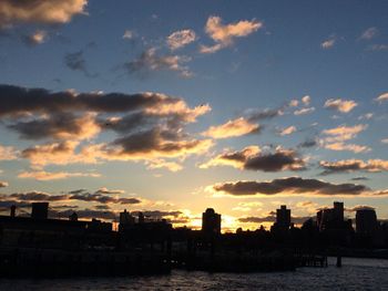 Cityscape at sunset