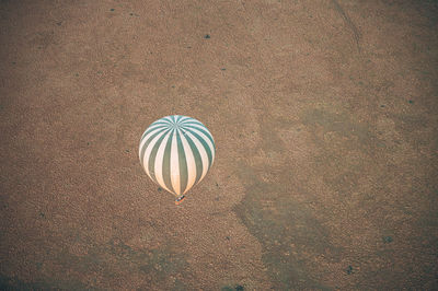 High angle view of hot air balloon