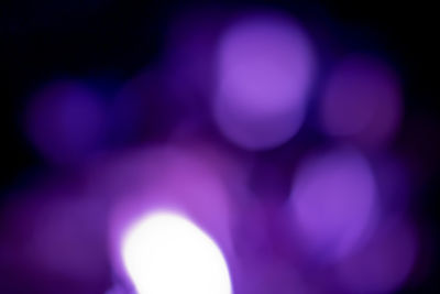 Defocused image of illuminated lights