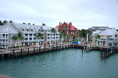 View of buildings by swimming pool