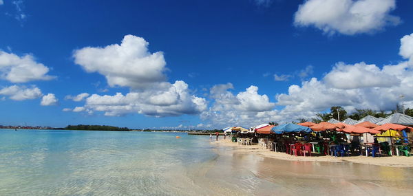 Panoramic view of sea against sky