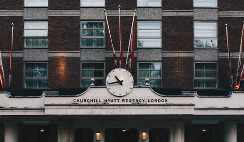 Reflection of buildings on glass window