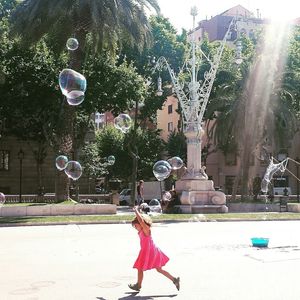 Woman standing in park