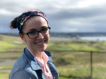 Portrait of smiling young woman