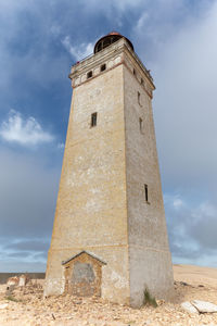 Low angle view of old building against sky