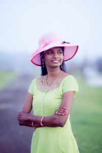 Portrait of a smiling young woman