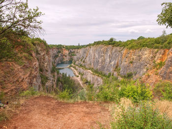 View of river passing through landscape