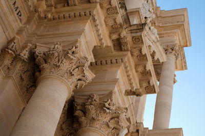 Low angle view of historical building