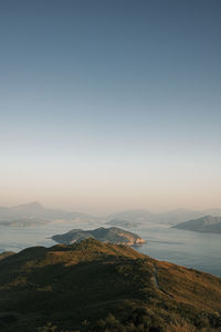 7am landscape against clear sky