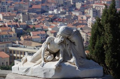 Statue in city