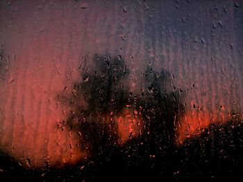 Full frame shot of wet window