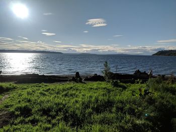 Scenic view of sea against sky