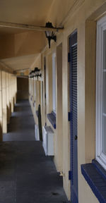 Empty corridor of building