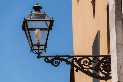 Low angle view of street light