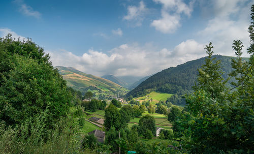 Scenic view of landscape against sky