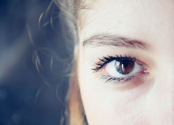 Cropped portrait of woman