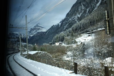 Snow covered road