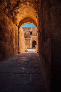 Archway of historical building