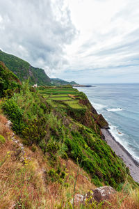 Scenic view of sea against sky