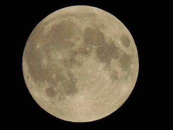 Low angle view of moon in sky